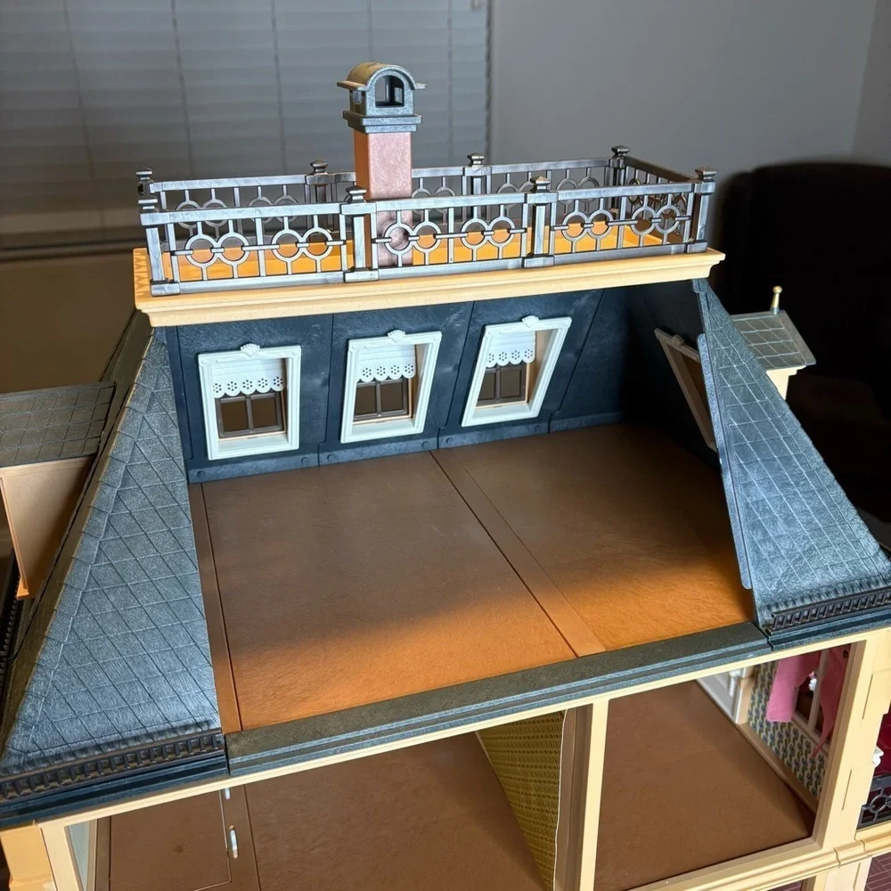 1989 Playmobil 5300 Victorian Mansion Expansion House Set Missing Stairs Railing